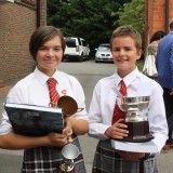 pupils with trophies