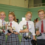 pupils with trophies