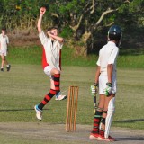 Cricket action - South African cricket tour