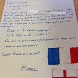 Writing to French pen pals