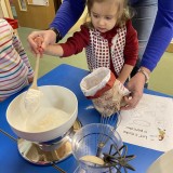 making pancakes preschool nursery children 