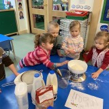 making pancakes preschool nursery children 