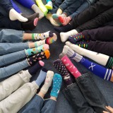 Bright clothes and odd socks for World Down Syndrome Day