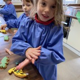 Year 1 make biscuits.