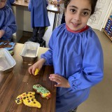 Year 1 make biscuits.