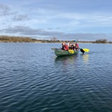 Paddling on the lake with Year 3