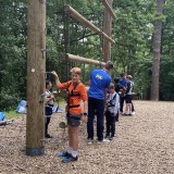 Year 8 having fun away with friends