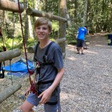 Year 8 having fun away with friends