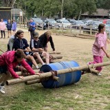 Year 8 having fun away with friends