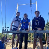 Year 8 having fun away with friends