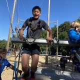 Year 8 having fun away with friends