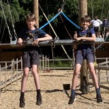 Year 8 having fun away with friends