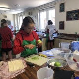 new pupil first time in the kitchen