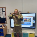 fire brigade give lesson