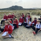 learning on the beach