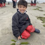 building sandcastles at West Wittering beach