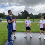 Toby Harries - olympian with pupils