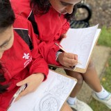 sketching at Chichester Cathedral