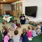 Nurse Chelcie visits the nursery children