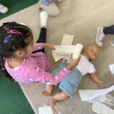 Nurse Chelcie visits the nursery children