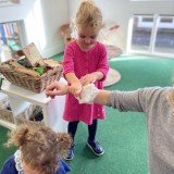 Nurse Chelcie visits the nursery children