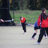 girls playing hockey