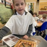 pupils on visit to Fishbourne Roman Palace