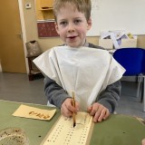 pupils on visit to Fishbourne Roman Palace