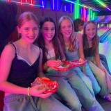 bowling fun girls