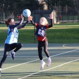 girls playing netball