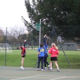 girls playing netball