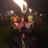 boarders' bonfire night - torch bearers