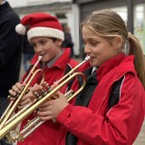 Brass Band playing at The Cross