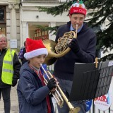 Brass Band playing at The Cross