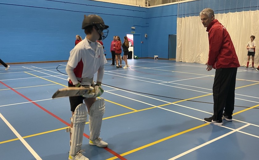 Winter Cricket in Sports Hall