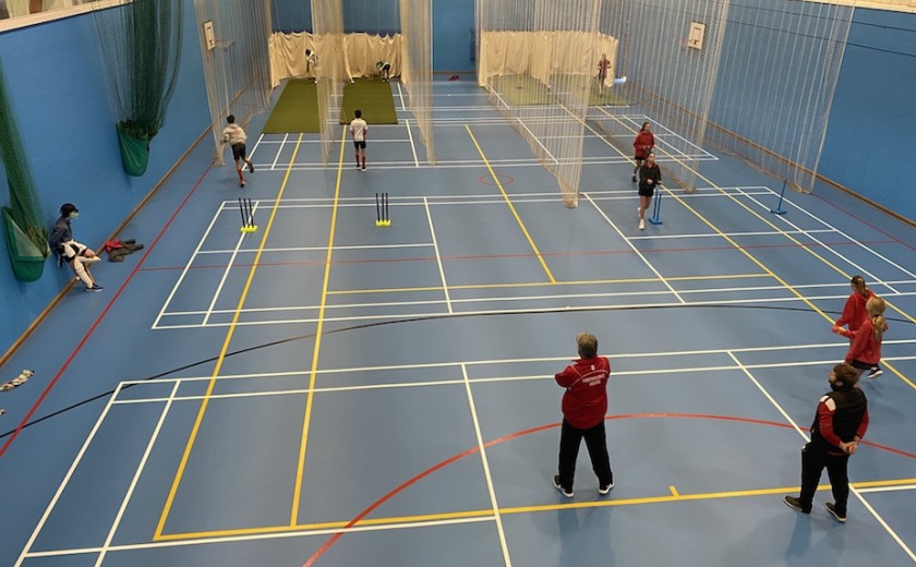 Winter Cricket in Sports Hall