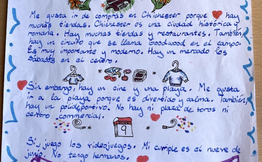 spanish penpal letter