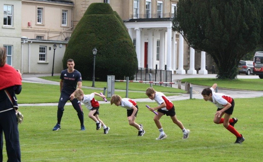 Toby Harries takes a Year 6 PE lesson