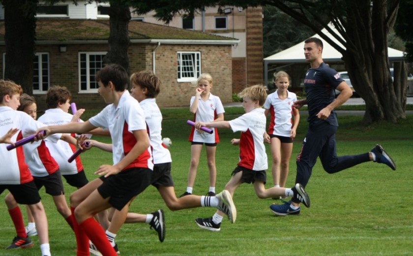 Toby Harries takes a Year 6 PE lesson