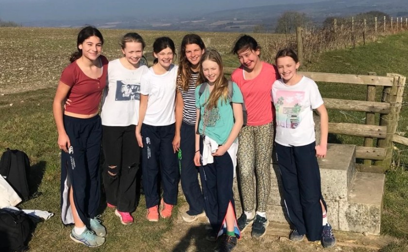 Year 8 girls walked from Arundel to Bepton