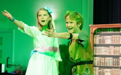 Peter Pan and Wendy in Westbourne's Year 6 production